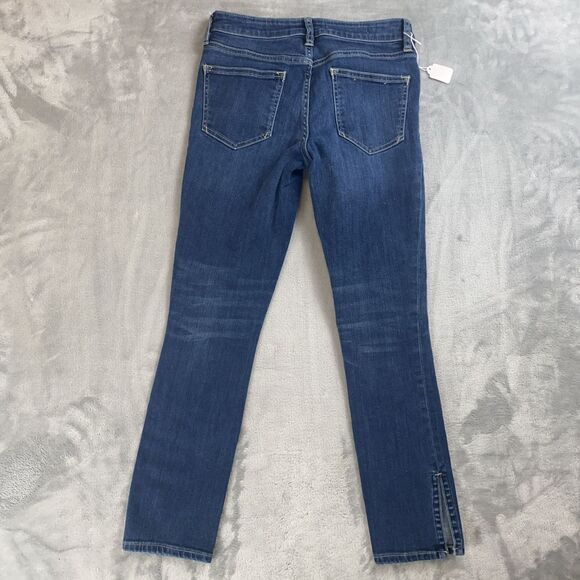 Pilcro and the Letterpress Jeans Womens 26 Blue Stet Split Ankle Stretch - Picture 7 of 7